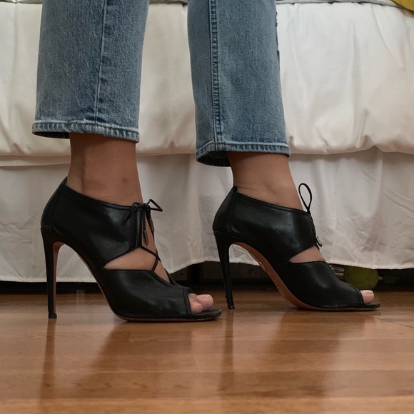 Aquazzura Peep Toe Heels - Picture 2 of 8